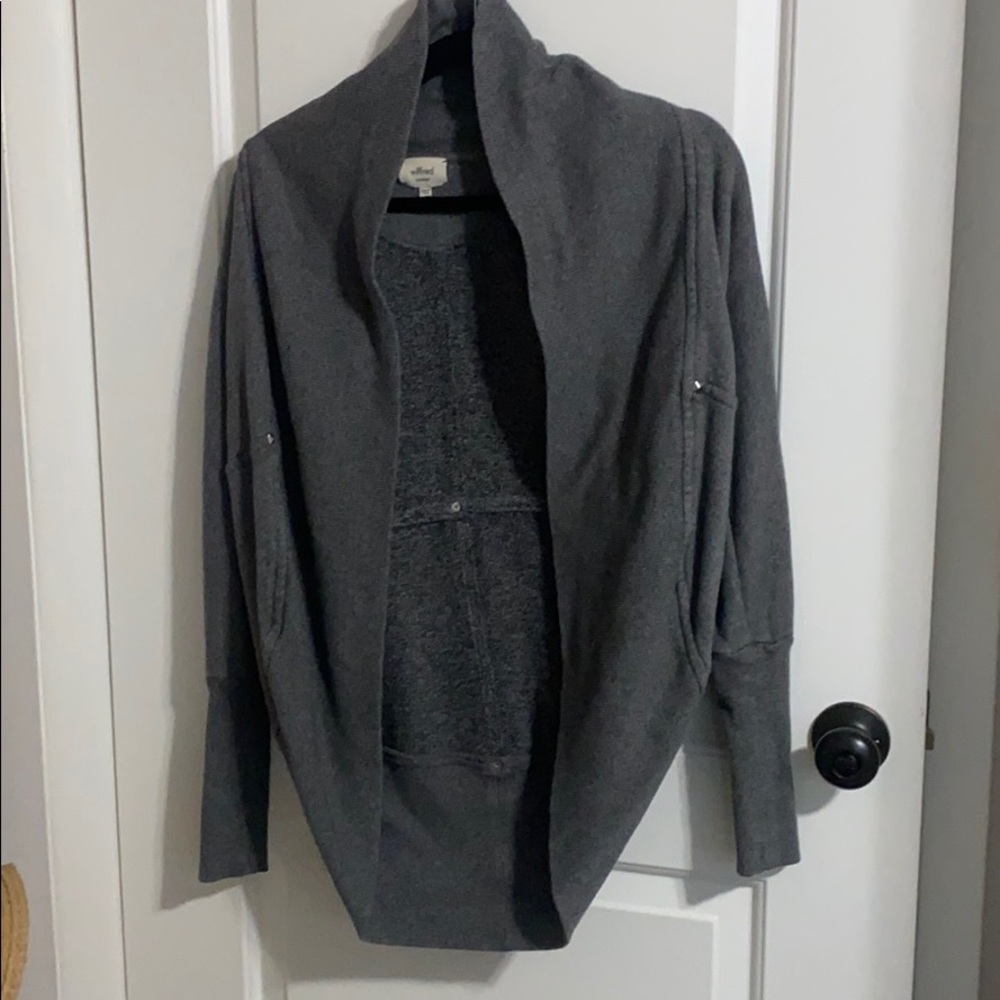 Wilfred grey cardigan from aritzia